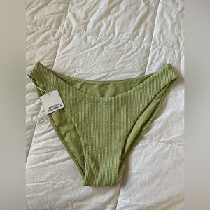 NWT Monday Swimwear Seychelles Bottom Olive Green